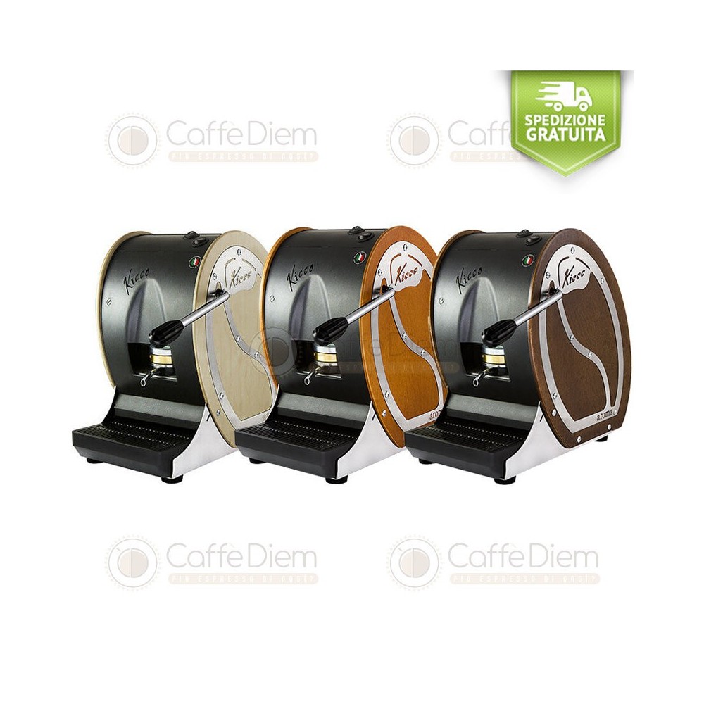 Macchina Caffè Aroma modello Kicco LEGNO a Cialde di Carta