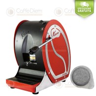 MACCHINA KICCO ROSSA CAFFE A CIALDE DI CARTA ESE 44mm