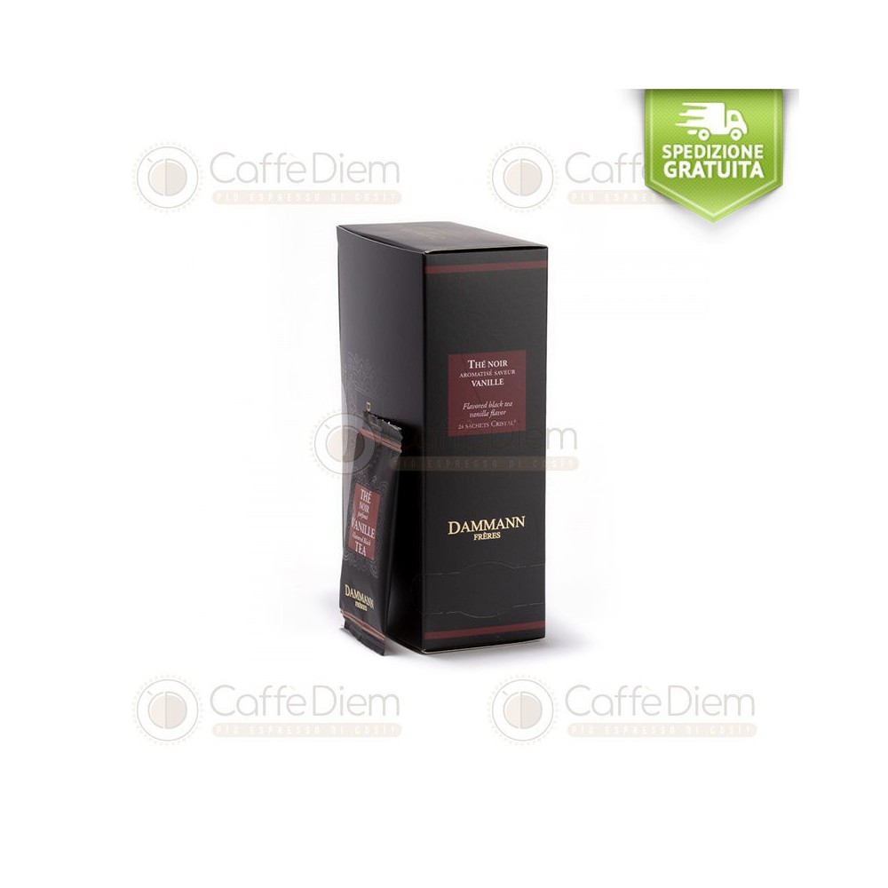 DAMMANN FRERES THE NERO VANIGLIA VANILLE - 24 BUSTINE CRISTAL