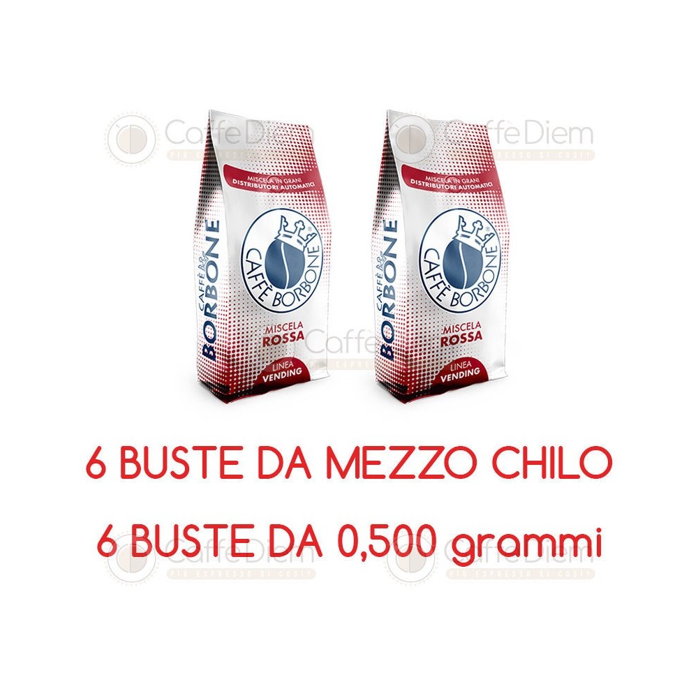 Original Borbone Coffee Beans Miscela Rossa Red Blend | Caffè Diem