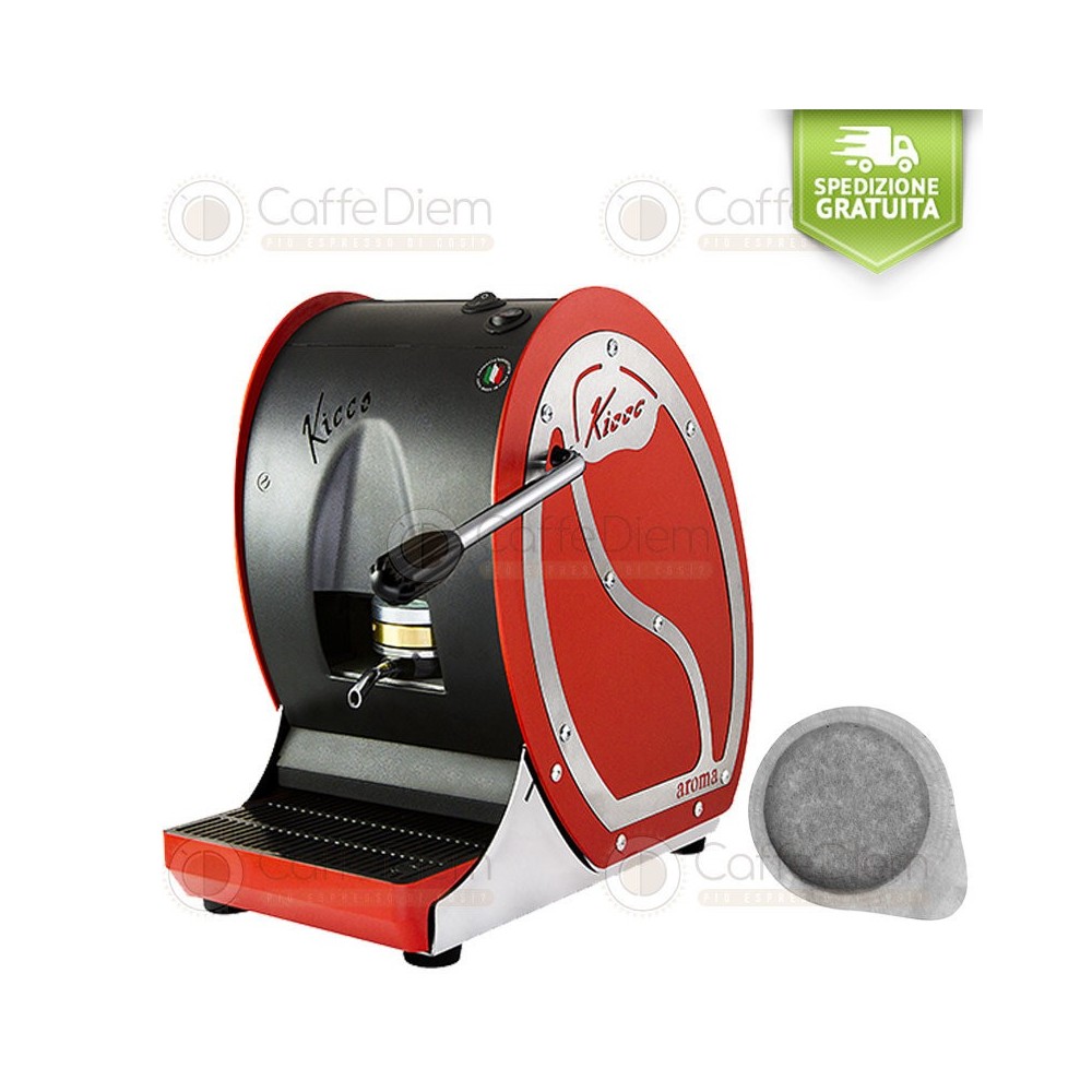 Macchina Caffè Aroma Kicco a Cialde di Carta - ROSSA