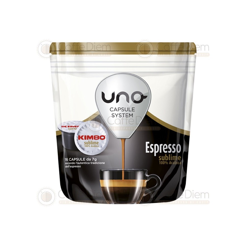 Original Kimbo Uno System Sublime Coffee Capsules | Caffè Diem