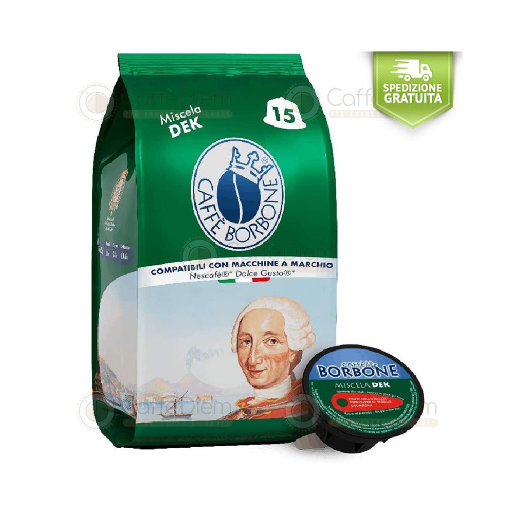 Capsule dolce gusto compatibili decaffeinato dek