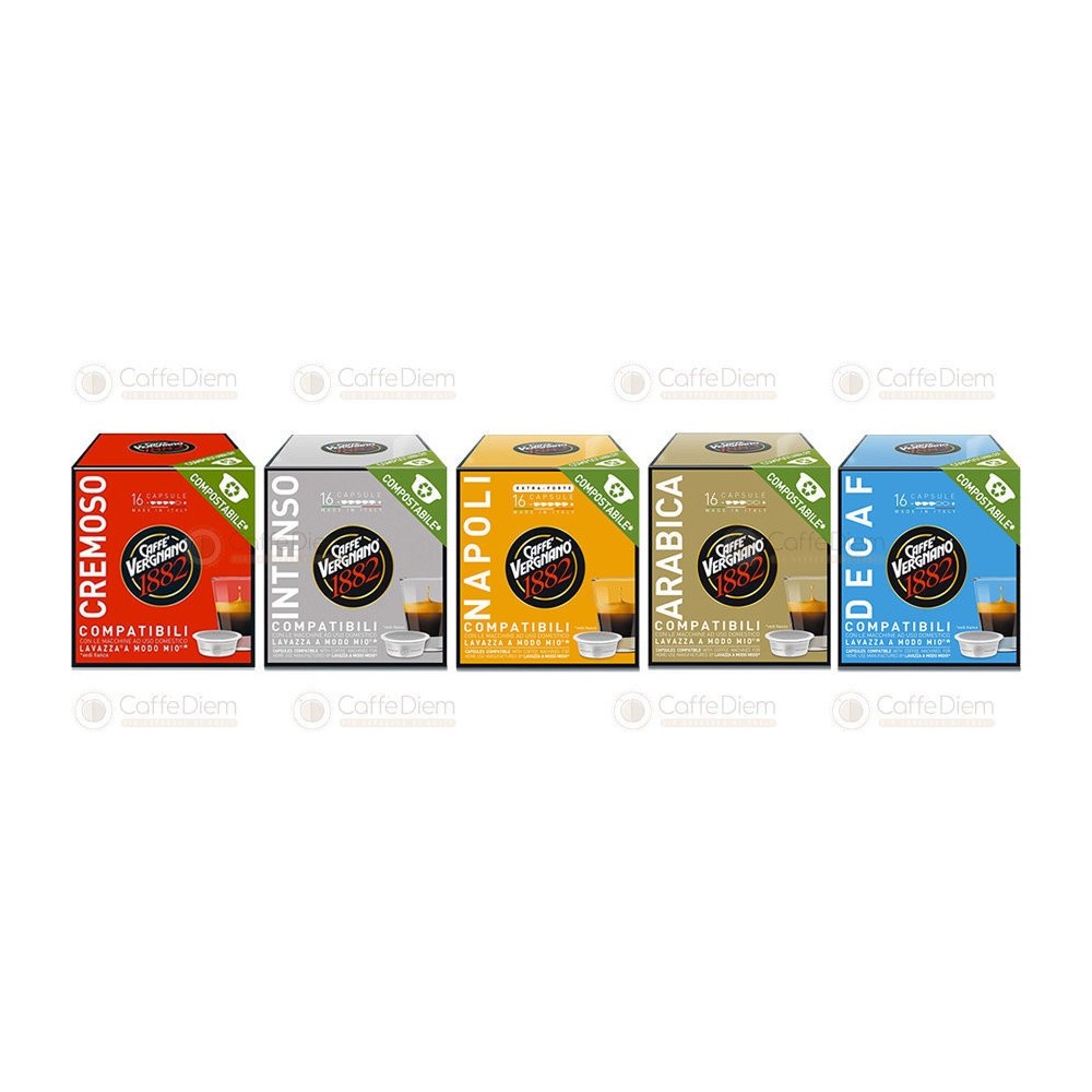 Capsule Compatibili A Modo Mio Vergnano KIT DEGUSTAZIONE MISCELE
