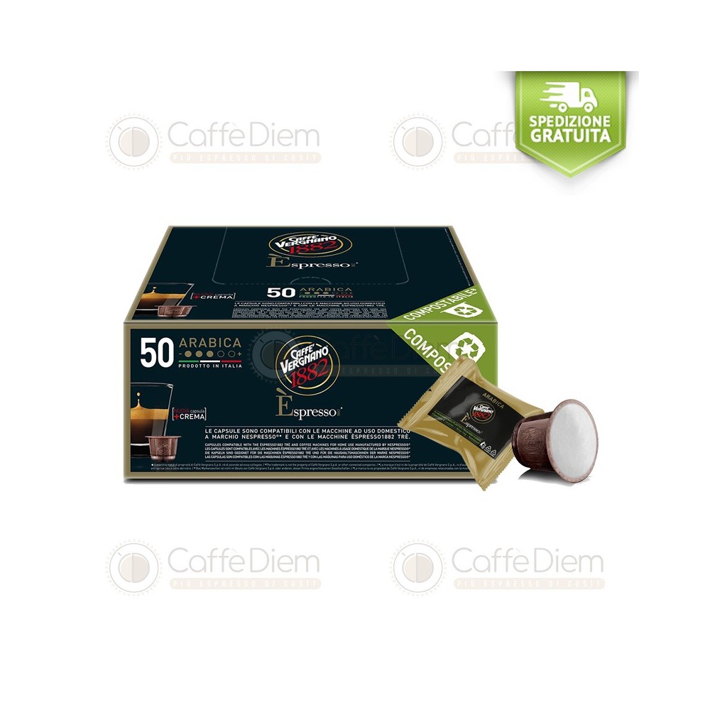Offerta 150 Caffè Vergnano Capsule Compatibili Nespresso Arabica