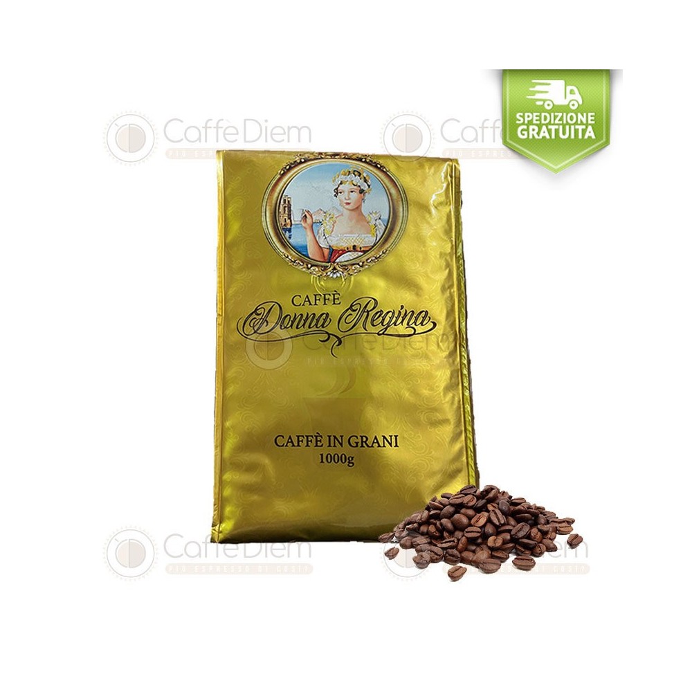 Original Donna Regina Coffee Beans Forte Napoletano Dark Neapolitan Blend | Caffè Diem