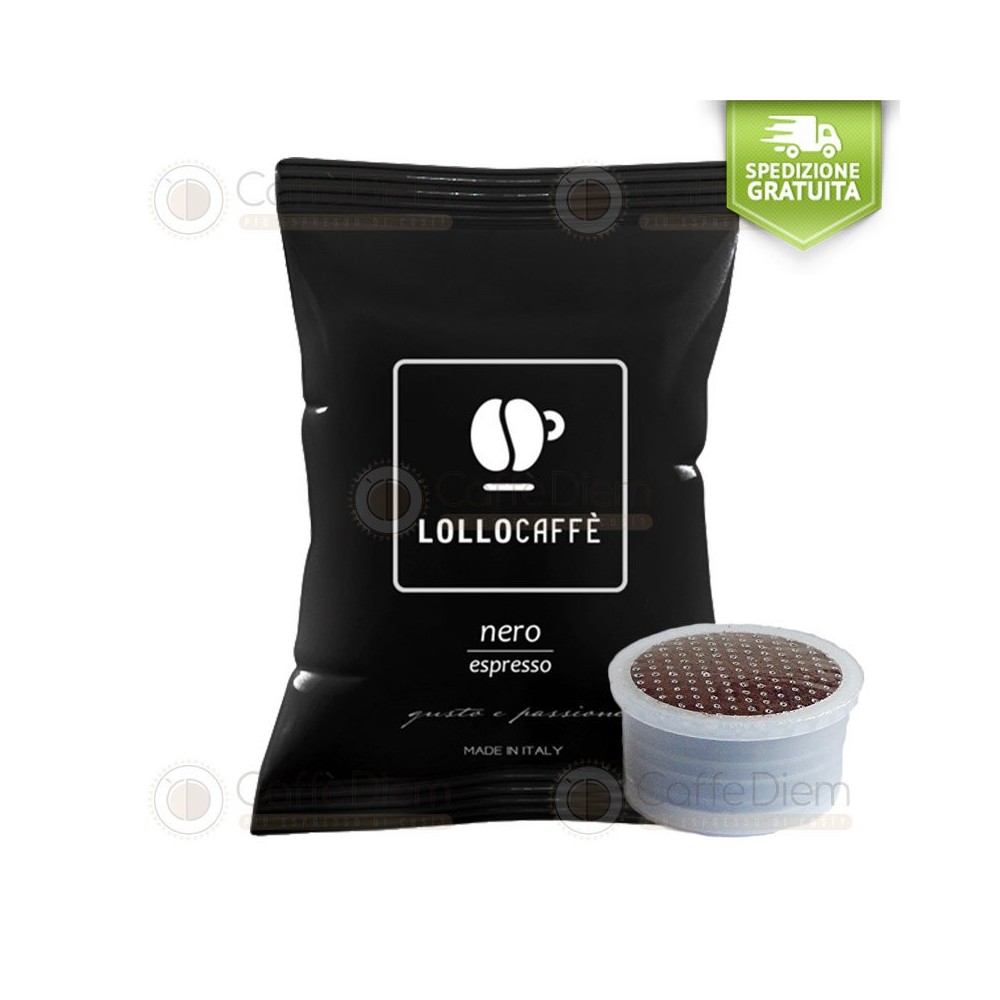 Lollo Coffee Capsules Compatible with Lavazza Espresso Point Black Blend| Caffè Diem