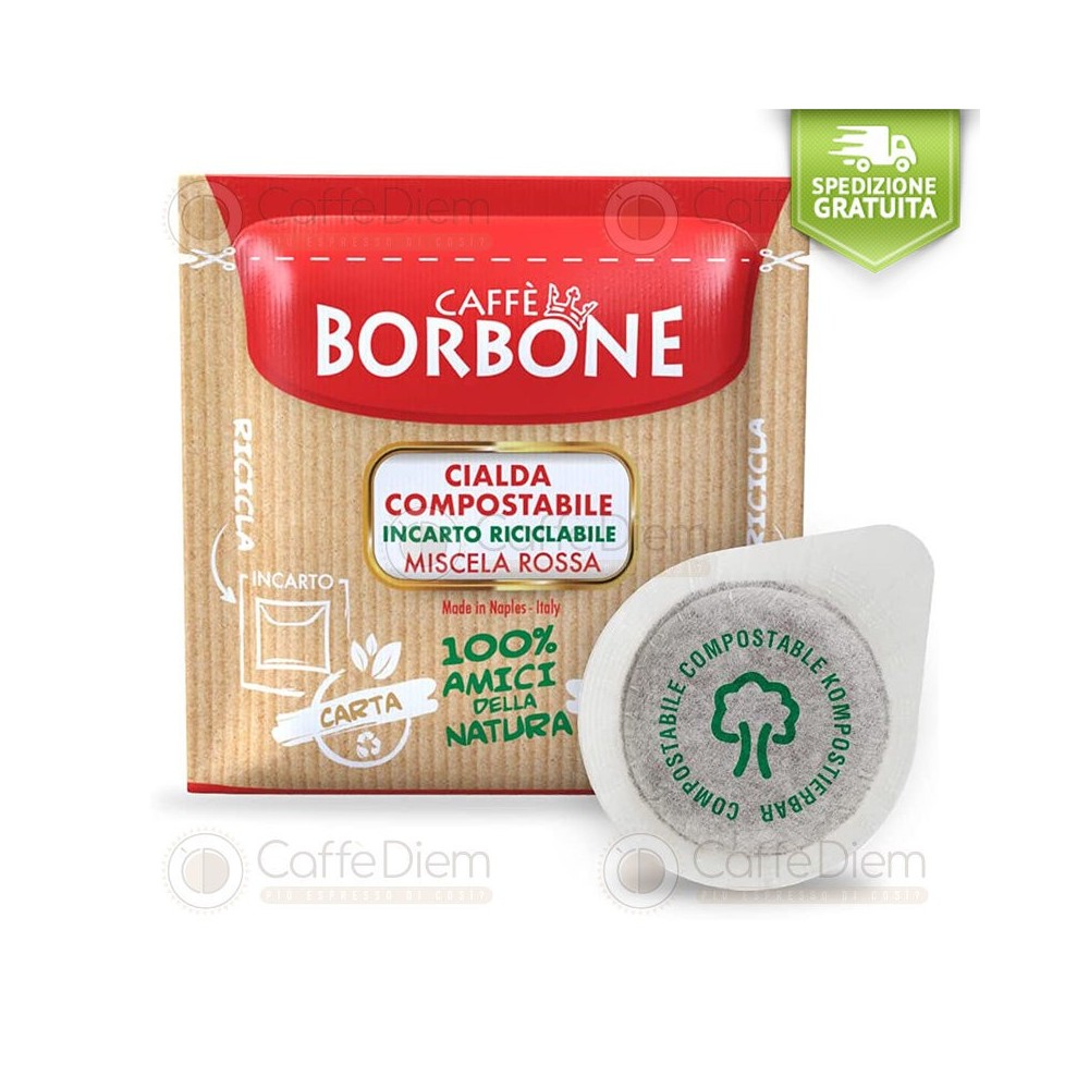 cialde caffè borbone miscela rossa rosso red