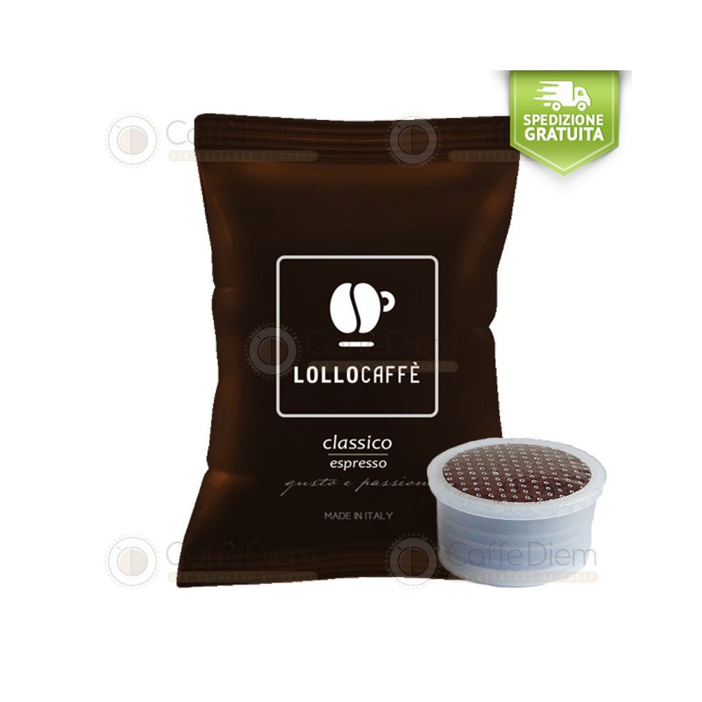 Lollo Coffee Capsules Compatible with Lavazza Espresso Point Black Blend| Caffè Diem