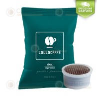 Lollo Coffee Capsules Compatible with Lavazza Espresso Point Dek Blend|Caffè Diem