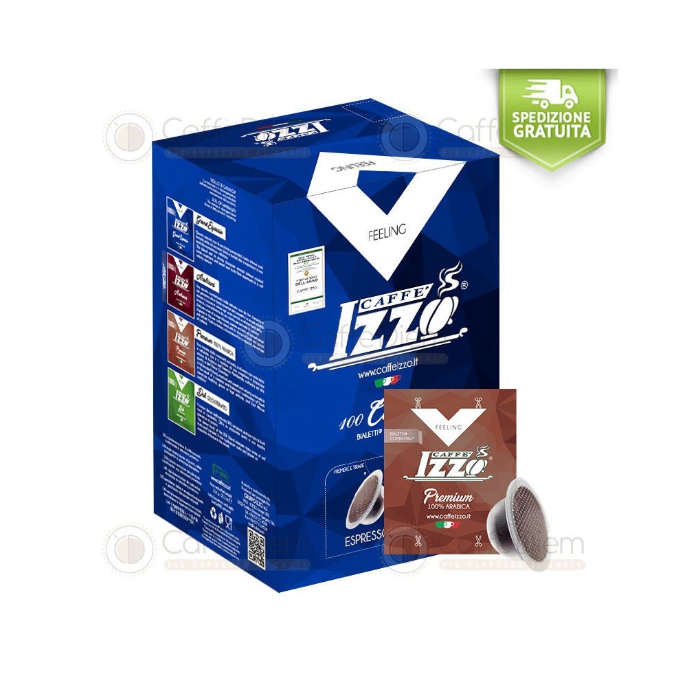 Capsule Compatibili Bialetti Caffè Izzo 100 Premium 100% Arabica