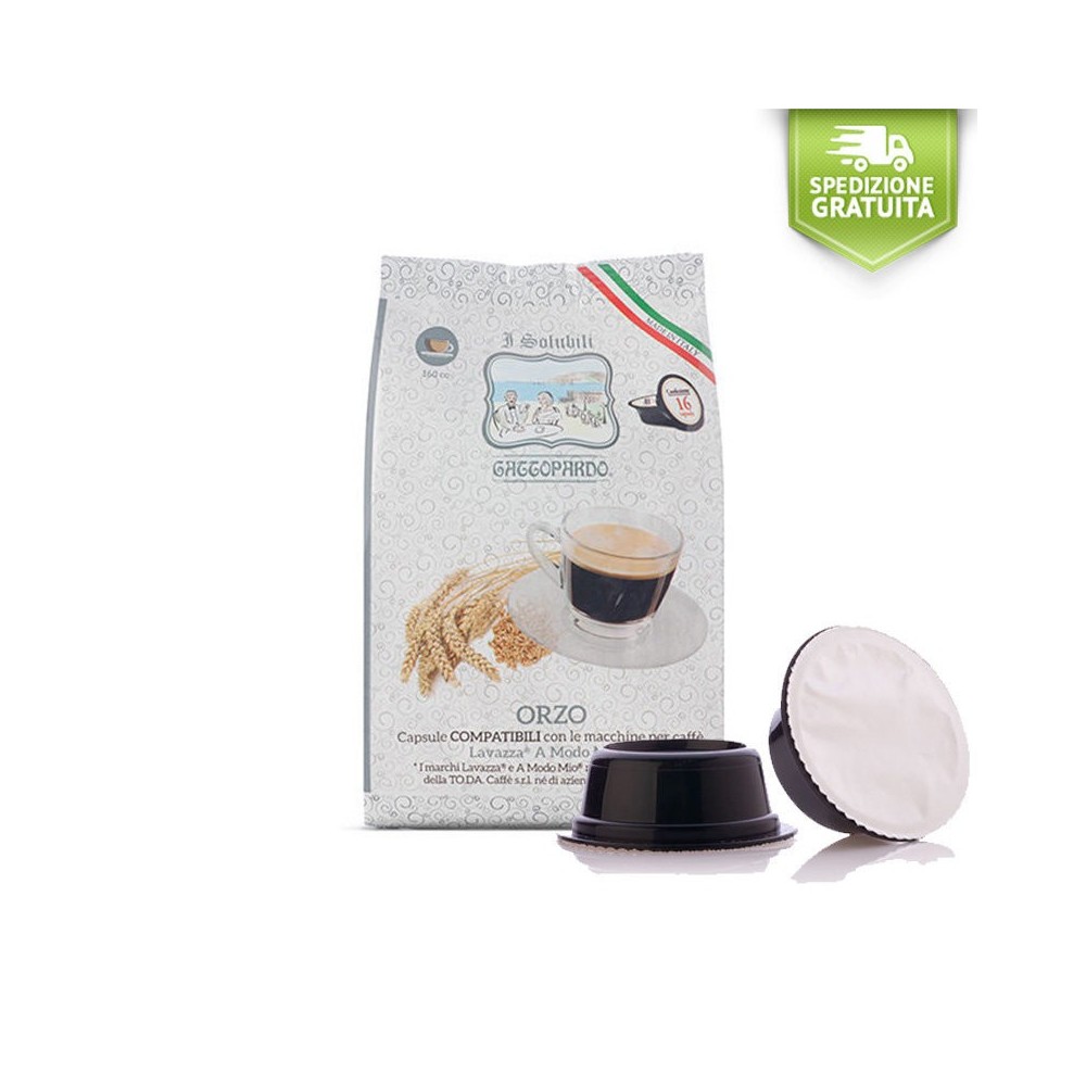 Coffee Capsules Toda Gattopardo BARLEY A MODO MIO LAVAZZA