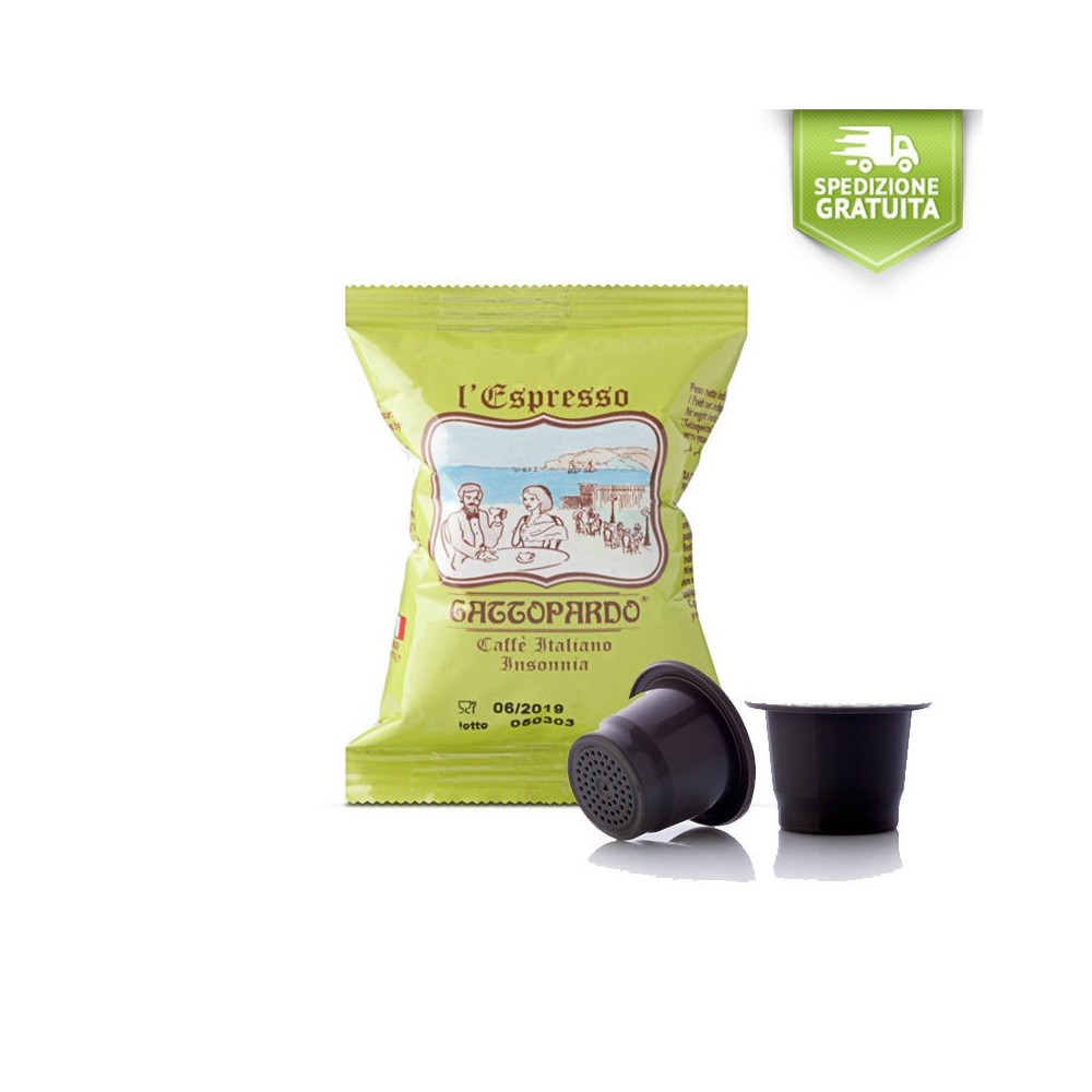 Coffee Capsules Nespresso Toda Gattopardo Insonnia