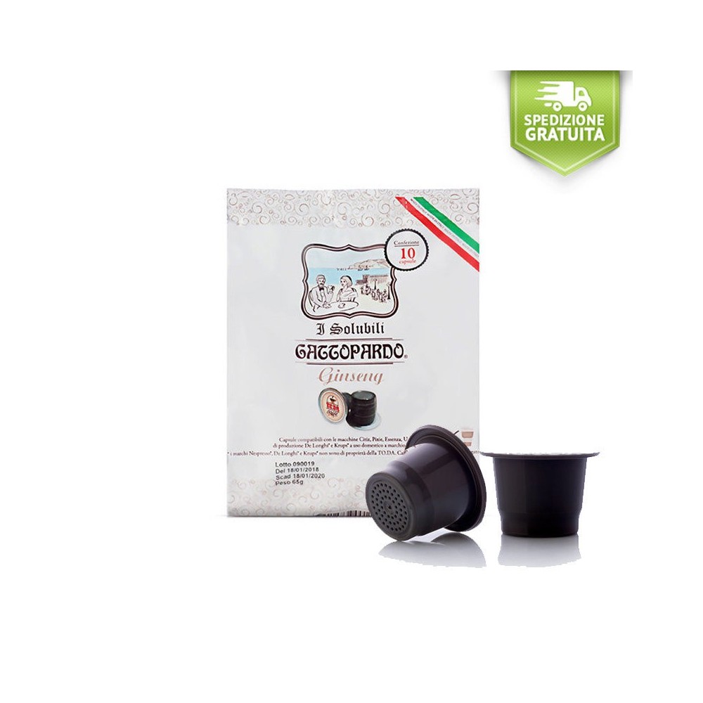 Coffee Capsules Nespresso Gattopardo GINSENG