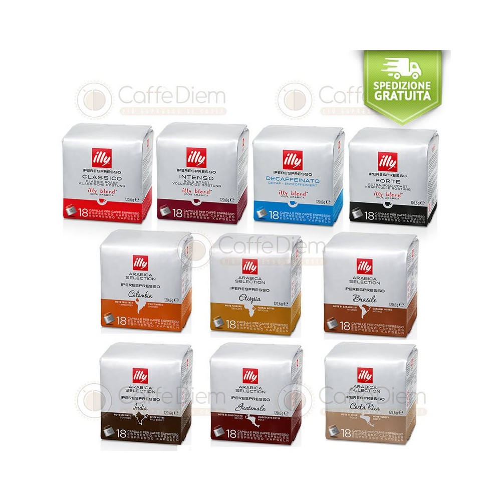 Capsule illy iperespresso tutte le Varianti