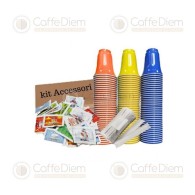 Accessori  per caffè: 150 Bicchierini, Zucchero e Palette