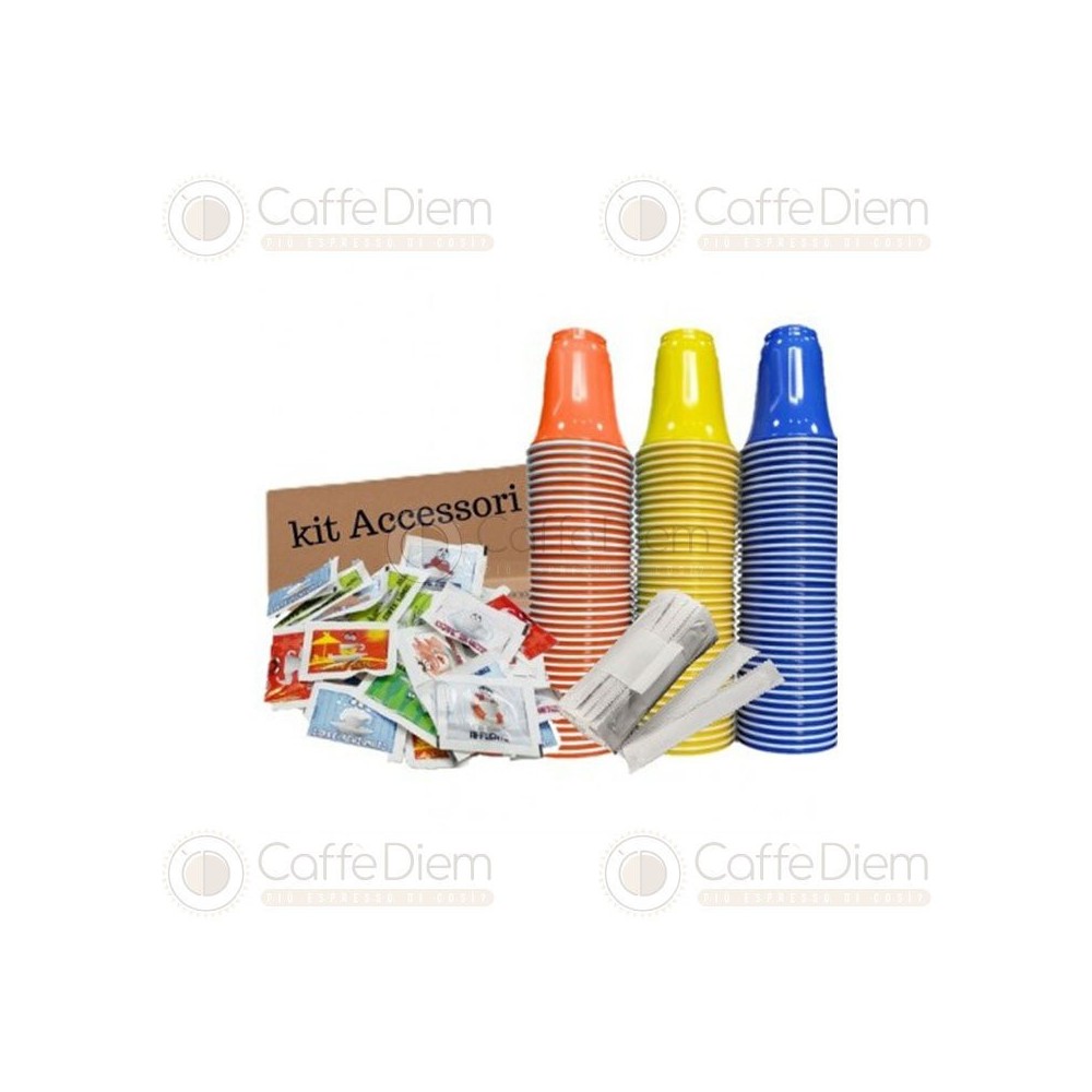 Accessori  per caffè: 150 Bicchierini, Zucchero e Palette