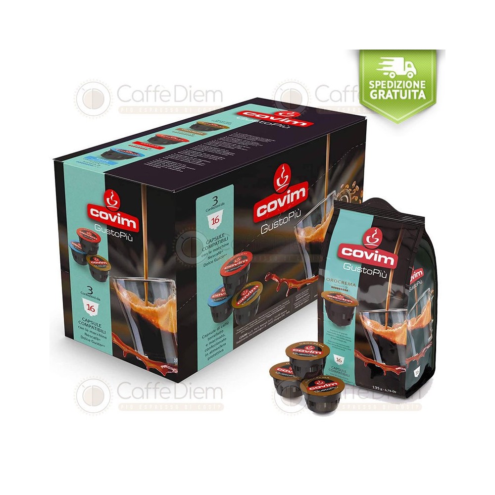 Covim Caffè 384 capsule Compatibili Dolce Gusto Orocrema