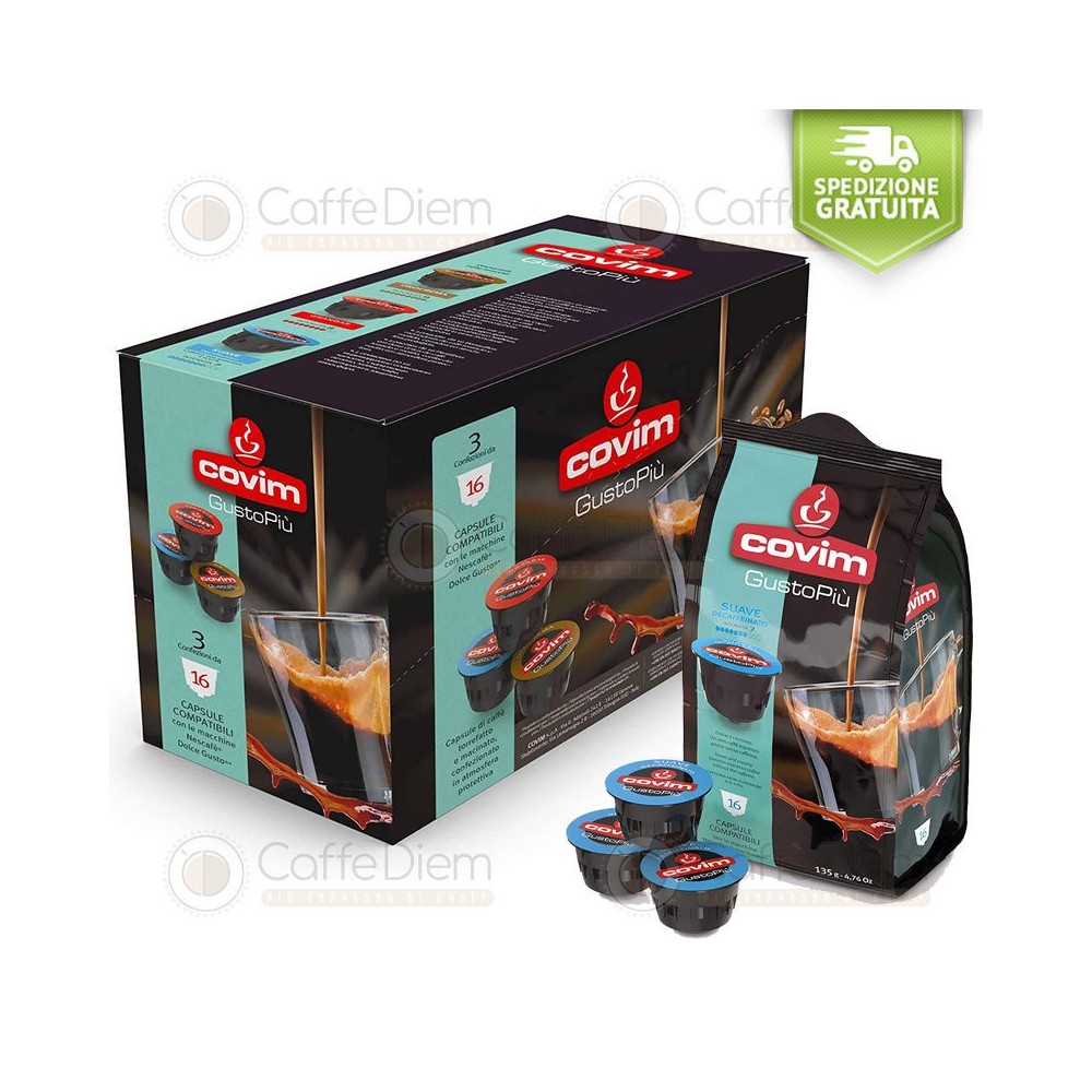 Covim Caffè 48 capsule Compatibili Dolce Gusto Decaffeinato