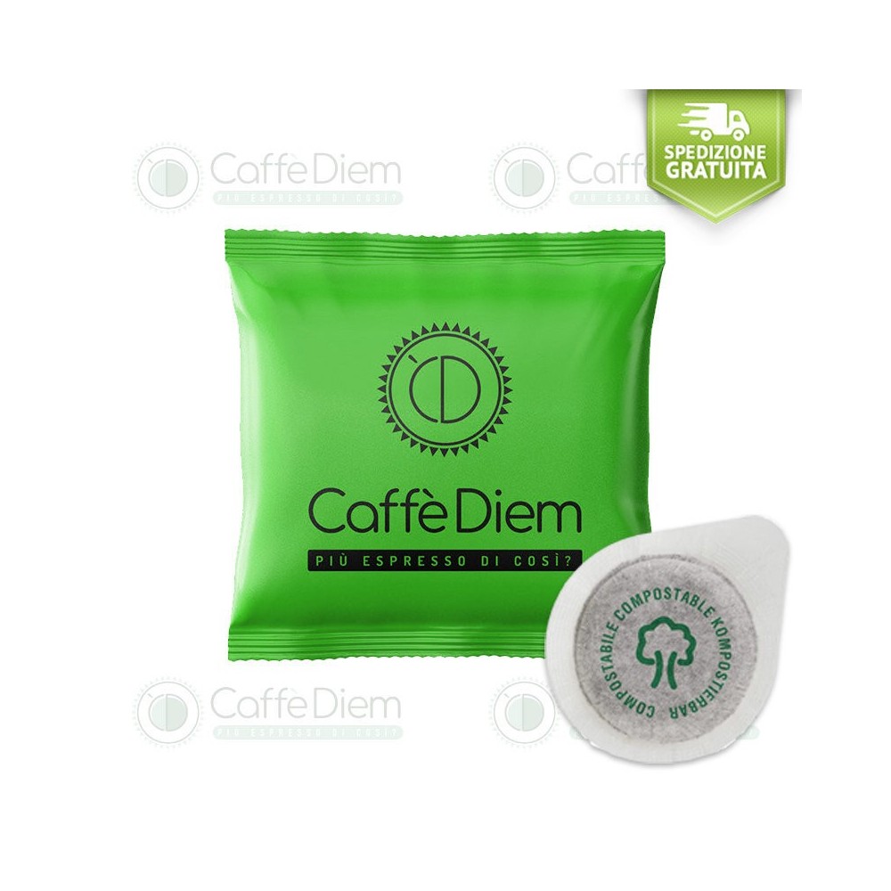 CAFFE' DIEM ESE PODS- BOX OF 150 PAPER PODS DEK BLEND
