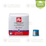 illy iperEspresso 18 Coffee Capsules Lungo Long Blue Box 100% Arabica