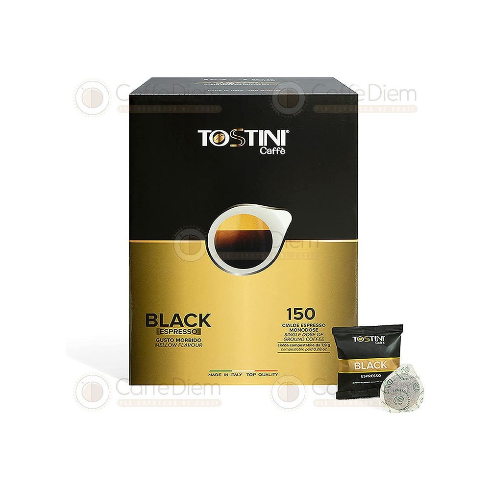 450 Cialde Caffè TOSTINI Miscela BLACK 8 grammi