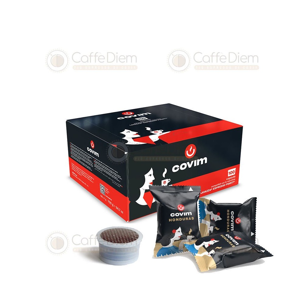 COVIM 100 COFFEE CAPSULES LAVAZZA FAP COMPATIBLE HONDURAS 100% ARABICA