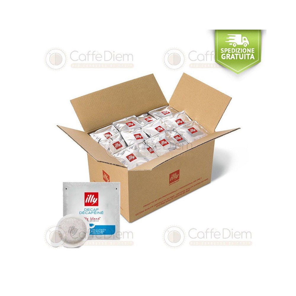 200 illy Coffee Espresso Pods DECAF DEK