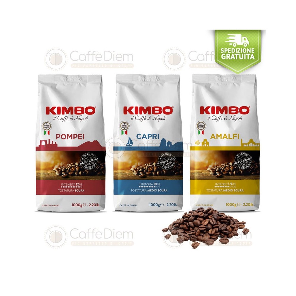 Caffè in Grani Kimbo Kit Degustativo Prova 3 kg