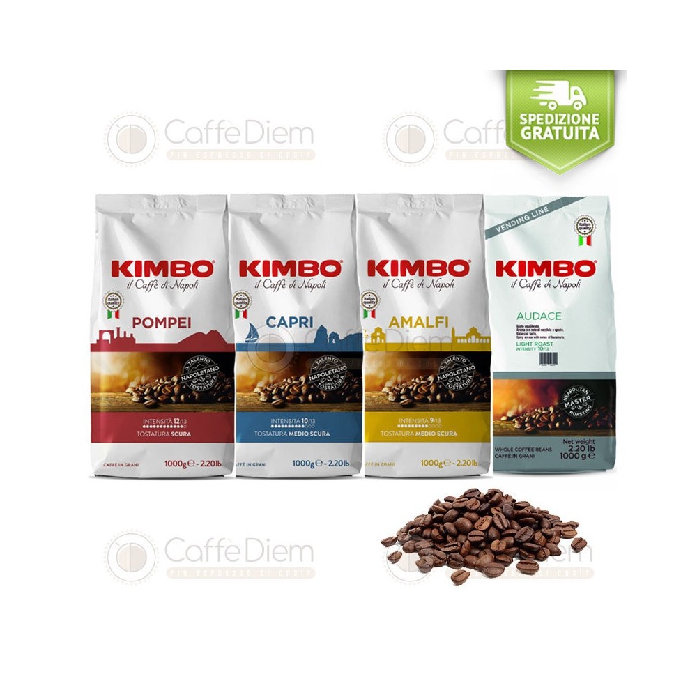 Caffè in Grani Kimbo Kit Degustativo Prova 4 kg
