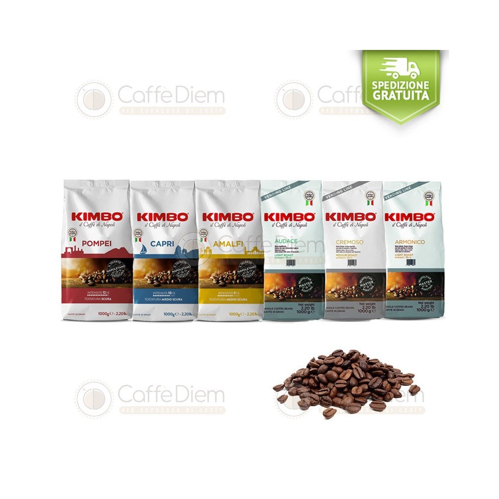 Caffè in Grani Kimbo Kit Degustativo Prova 6 kg