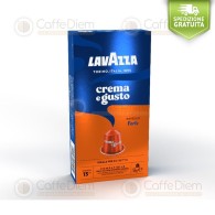 Capsule Lavazza compatibili Nespresso Crema e Gusto FORTE