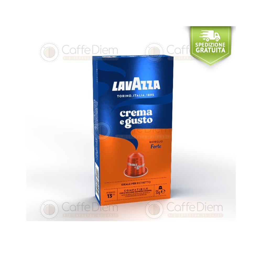 Capsule Lavazza compatibili Nespresso Crema e Gusto FORTE