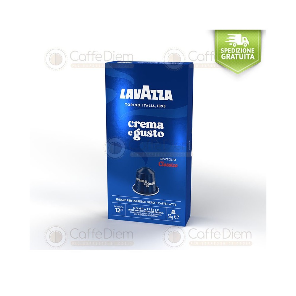 Capsule Lavazza compatibili Nespresso Crema e Gusto CLASSICO