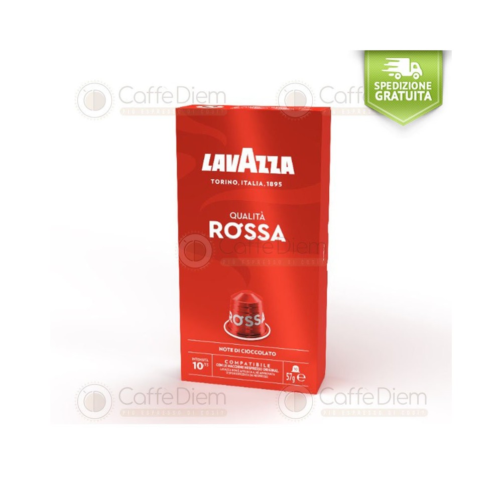 Capsule Lavazza compatibili Nespresso QUALITA ROSSA