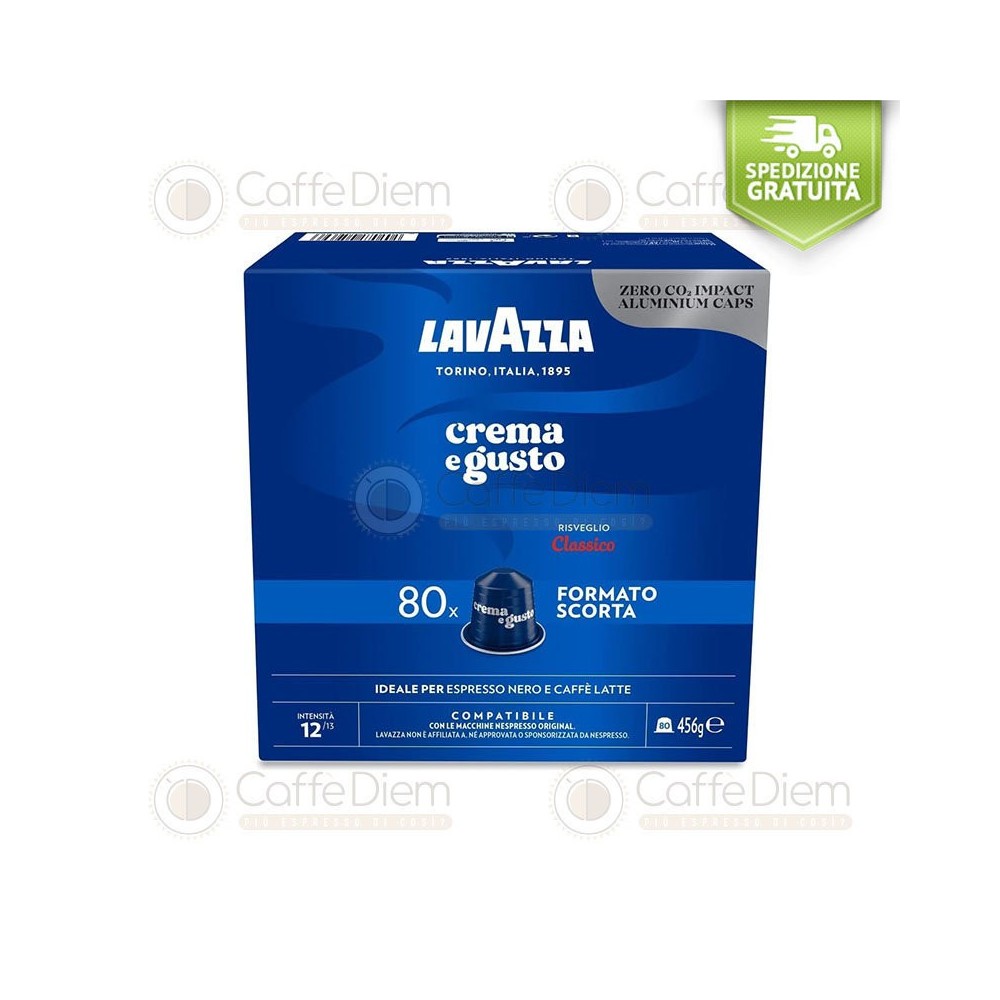 160 Capsule Lavazza compatibili Nespresso Crema e Gusto CLASSICO