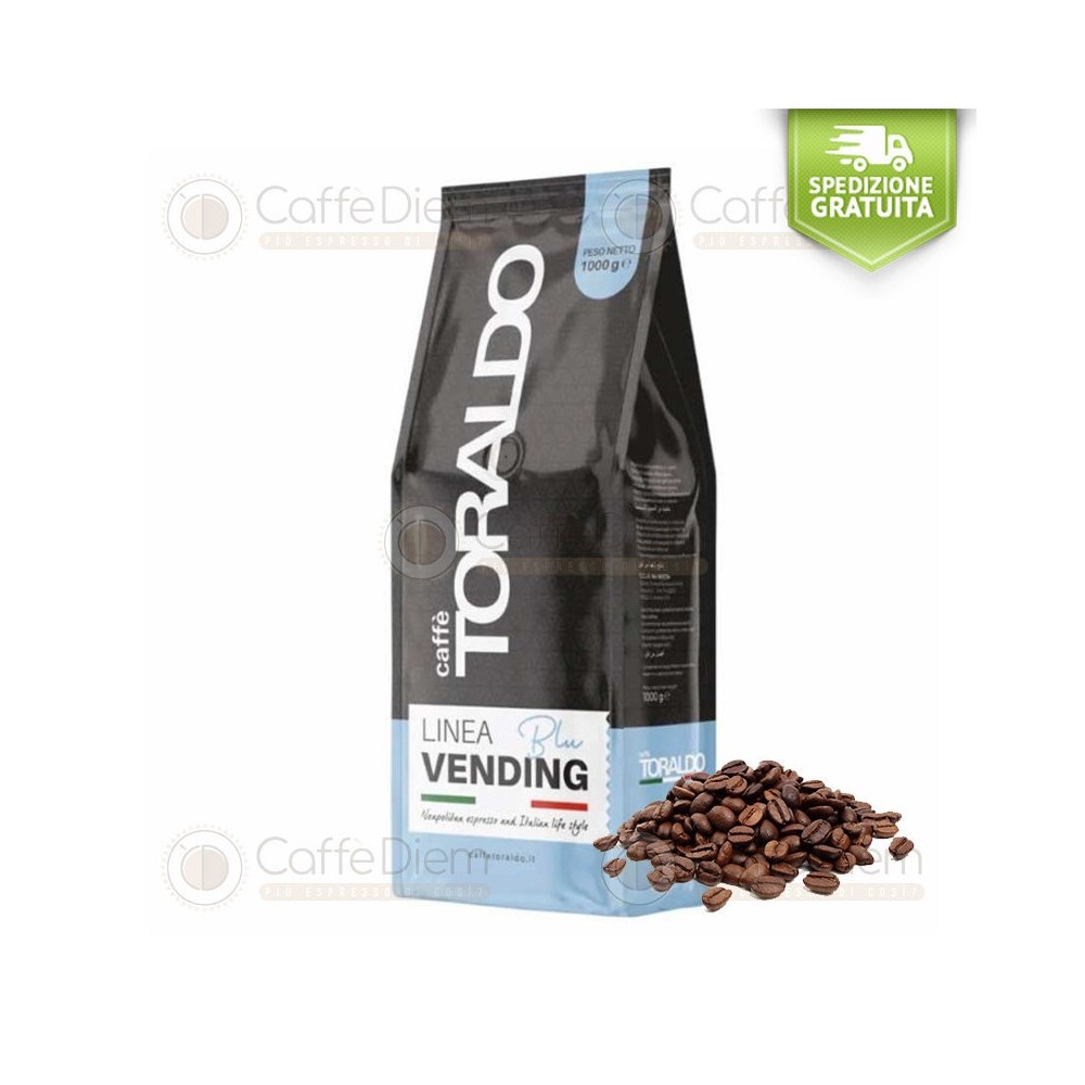 Toraldo Caffè in Grani Chicchi 12 Kg Linea Blu