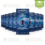 Borbone Nespresso NAPOLI - Box Of 100 Coffee aluminum Capsules Compatibles with Nespresso Coffee Machine