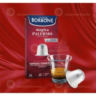 Borbone Nespresso PALERMO - Box Of 100 Coffee aluminum Capsules Compatibles with Nespresso Coffee Machine