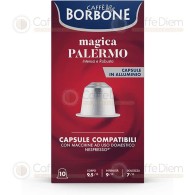 Borbone Nespresso PALERMO - Box Of 100 Coffee aluminum Capsules Compatibles with Nespresso Coffee Machine