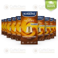 Borbone Nespresso VENEZIA- Box Of 100 Coffee aluminum Capsules Compatibles with Nespresso Coffee Machine