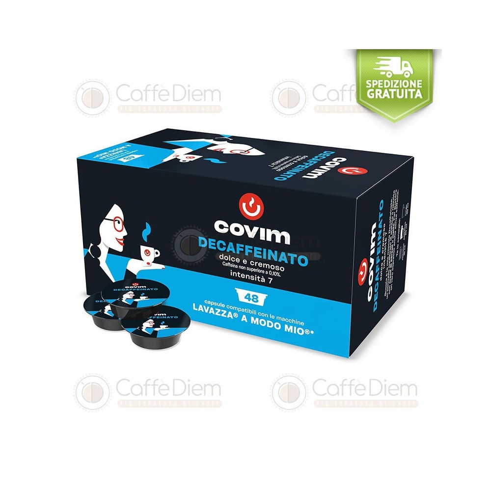 Covim 96 Capsule Compatibili Lavazza A Modo Mio Decaffeinato
