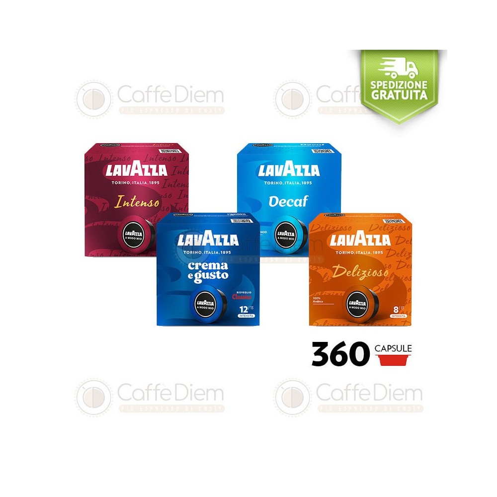 Lavazza A Modo Mio 10 Box of 36 Coffee Capsules tasting Kit