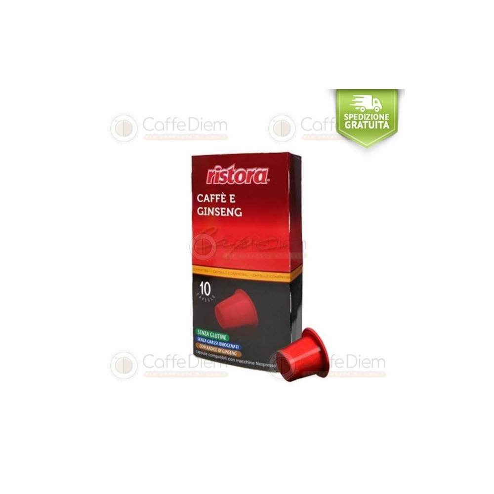 Ristora Ginseng Coffee Capsules for Nespresso Machine | Caffè Diem